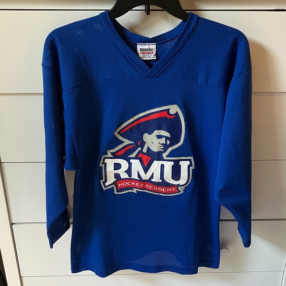 🏒RMU COLONIALS YOUTH SMALL HOCKEY PRACTICE JERSEY - Picture 1 of 13